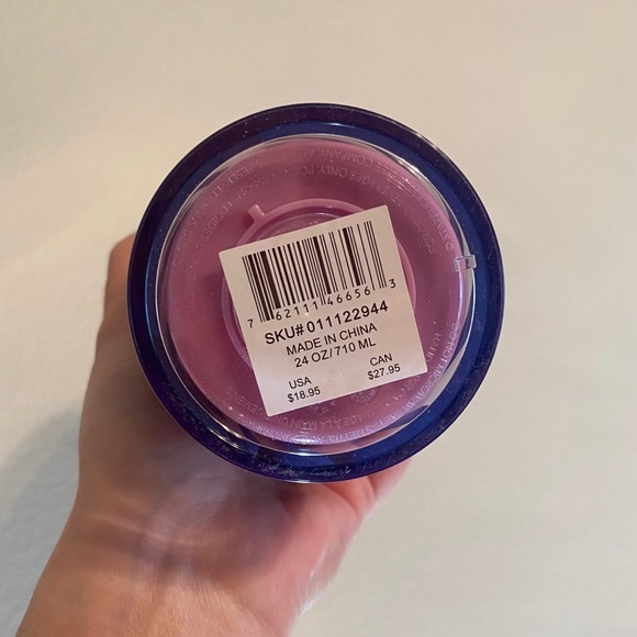 NWT Purple & Blue Zebra Print Starbucks Tumbler - Picture 3 of 3